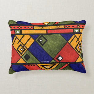 Seamless african ethno traditional texture pattern decorative cushion