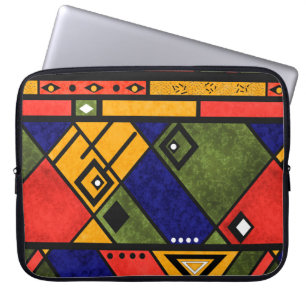 Seamless african ethno traditional texture pattern laptop sleeve