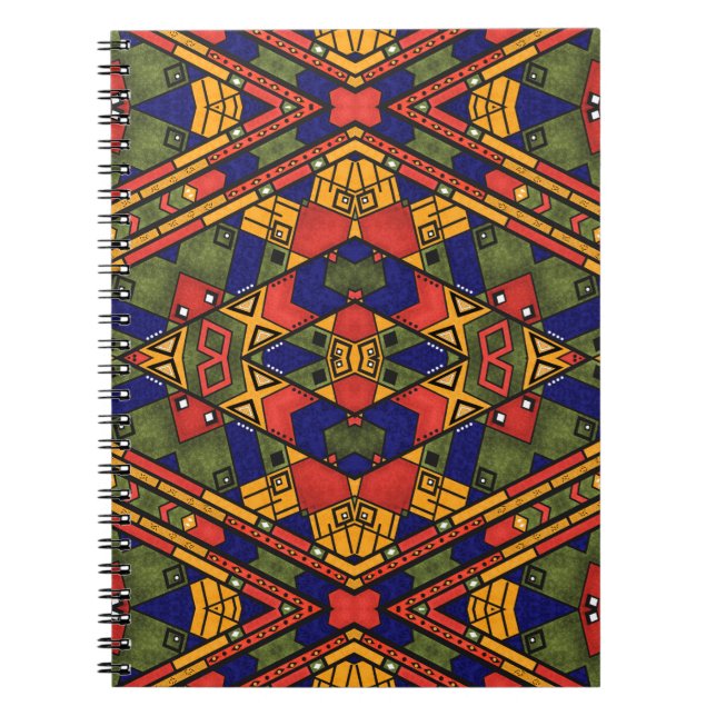 Seamless african ethno traditional texture pattern notebook (Front)