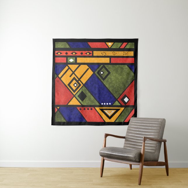 Seamless african ethno traditional texture pattern tapestry (In Situ)