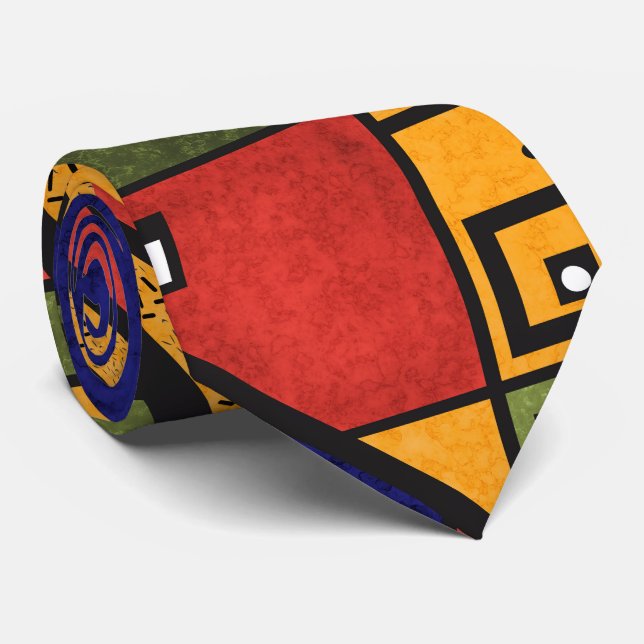 Seamless african ethno traditional texture pattern tie (Rolled)