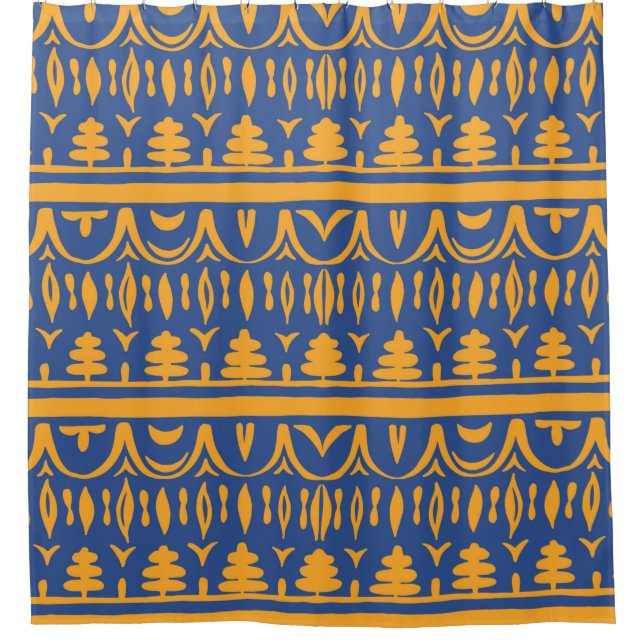 Seamless african pattern shower curtain (Front)