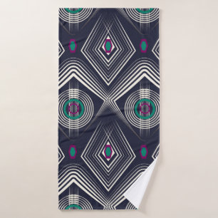 Seamless antique pattern ornament. Geometric styli Bath Towel
