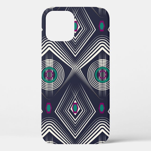 Seamless antique pattern ornament. Geometric styli Case-Mate iPhone Case (Back)