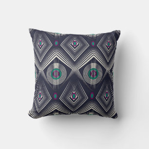 Seamless antique pattern ornament. geometric styli cushion