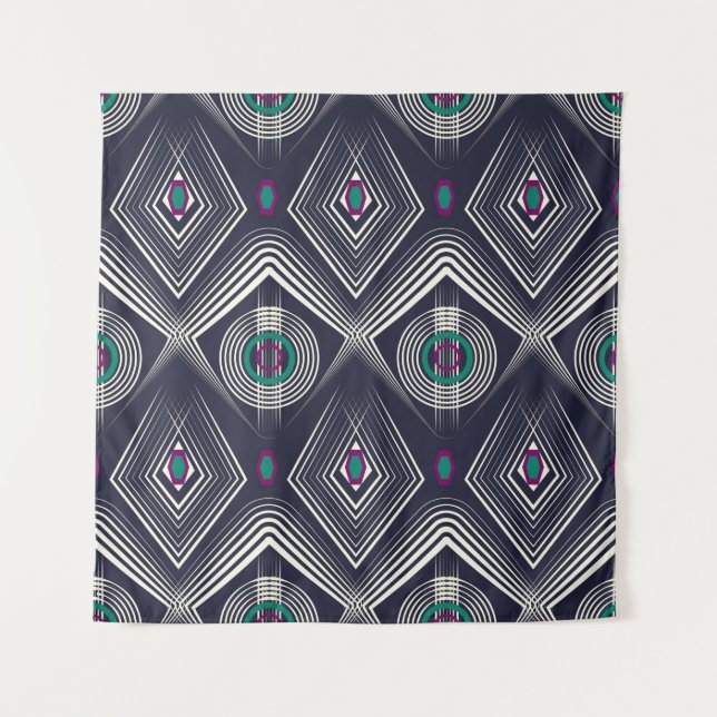 Seamless antique pattern ornament. Geometric styli Tapestry (Front)