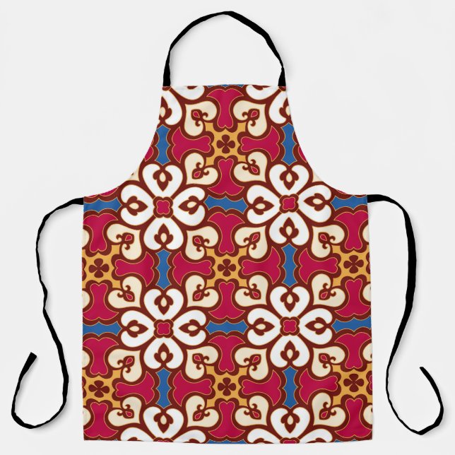 Seamless arabic pattern - based on ottoman traditi apron (Front)