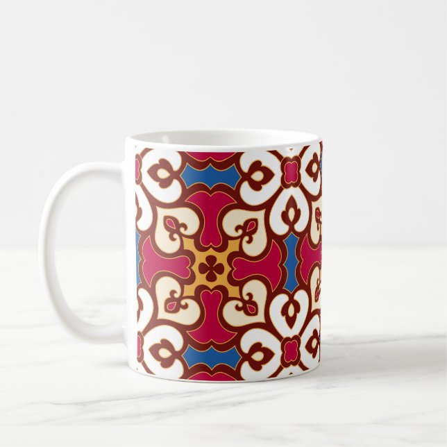 Seamless arabic pattern - based on ottoman traditi coffee mug (Left)