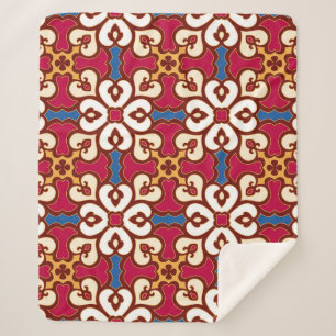 Seamless arabic pattern - based on ottoman traditi sherpa blanket
