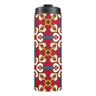 Seamless arabic pattern - based on ottoman traditi thermal tumbler