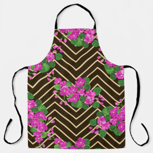 Seamless ardent pattern in sweet flowers. Composit Apron