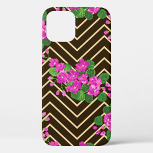 Seamless ardent pattern in sweet flowers. Composit iPhone 12 Case