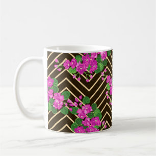 Seamless ardent pattern in sweet flowers. Composit Coffee Mug