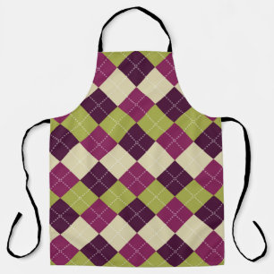 Seamless argyle pattern. Diamond shapes background Apron