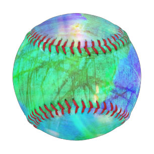 seamless art background watercolor blue, green baseball