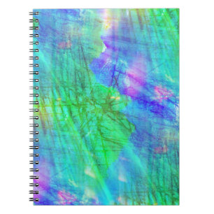 seamless art background watercolor blue, green notebook