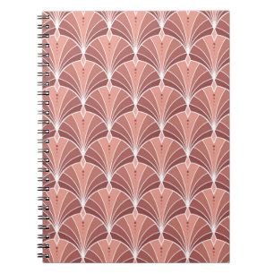 Seamless Art Deco Pattern. Vintage minimalistic ba Notebook