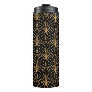 Seamless Art Deco Pattern. Vintage minimalistic ba Thermal Tumbler