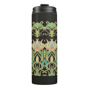 Seamless art ornament in Art Nouveau style Thermal Tumbler