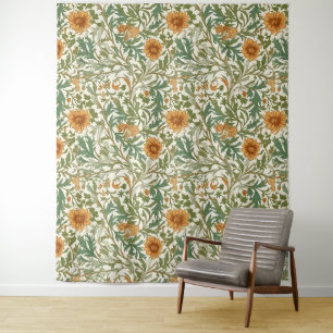 Seamless Arts and Crafts style repeating pattern Tapestry