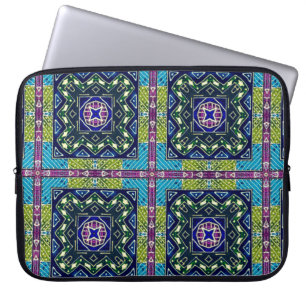 Seamless Aztec Pattern. Ikat Chevron Cloth. Repeat Laptop Sleeve