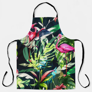 Seamless background floral pattern. Tropical leave Apron