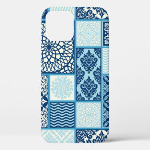 seamless background, patchwork tiles. iPhone 12 case