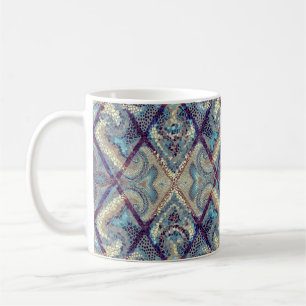 Seamless background pattern. Mosaic art pattern of Coffee Mug
