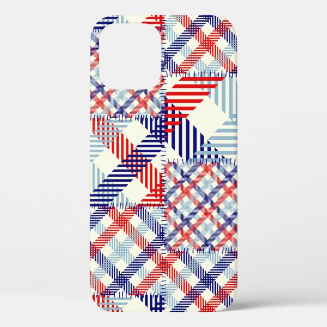 Seamless background pattern. Patchwork pattern of  Case-Mate iPhone Case (Back)