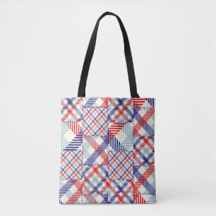 Seamless background pattern. Patchwork pattern of Tote Bag