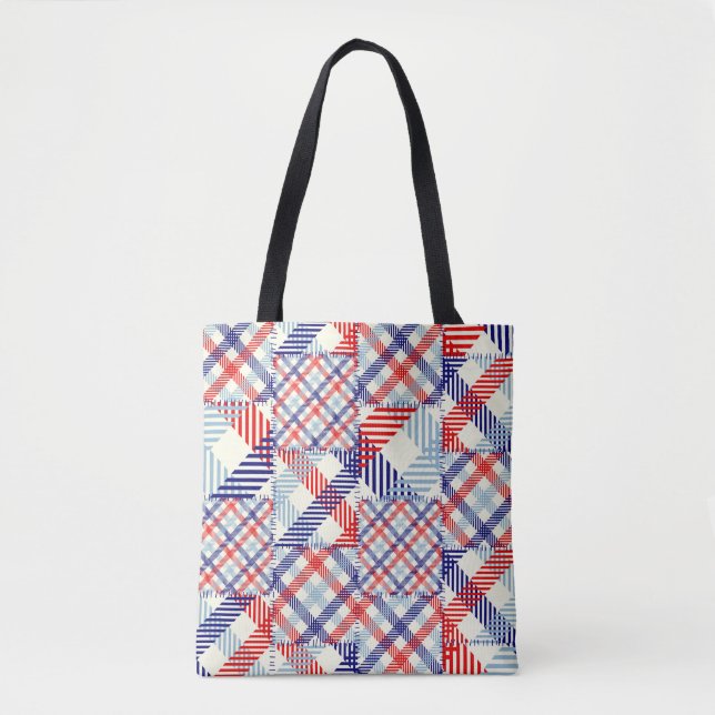 Seamless background pattern. Patchwork pattern of  Tote Bag (Front)