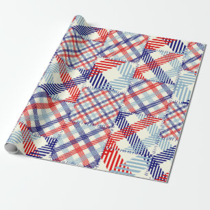 Seamless background pattern. Patchwork pattern of  Wrapping Paper