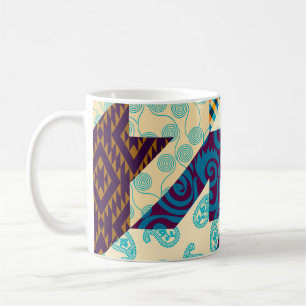 Seamless background pattern. Patchwork pattern. Vi Coffee Mug