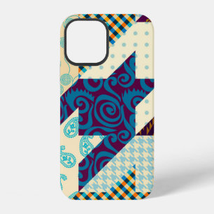 Seamless background pattern. Patchwork pattern. Vi iPhone 12 Case
