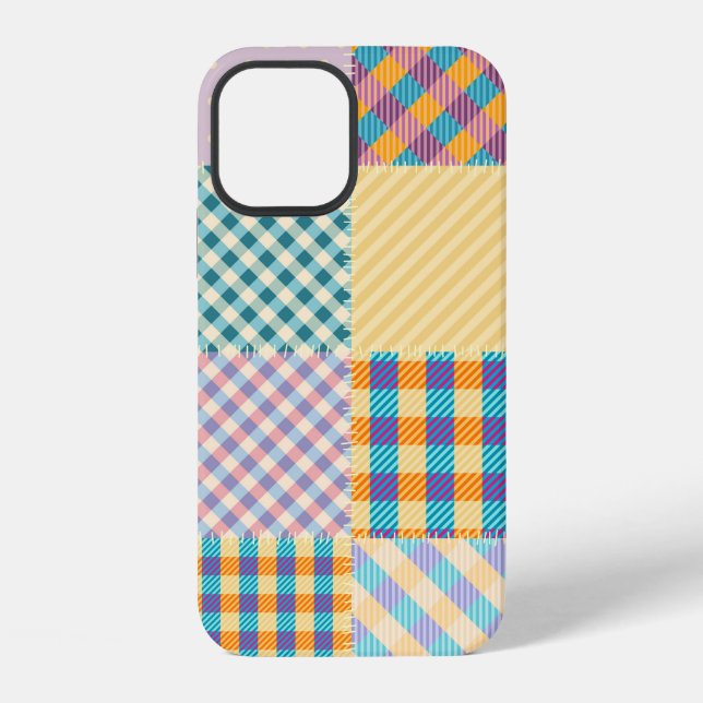 Seamless background pattern. Textile patchwork pat iPhone Case (Back)