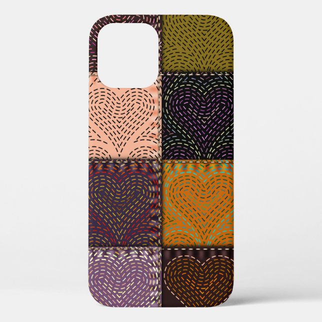 Seamless background pattern. The Patchwork with em Case-Mate iPhone Case (Back)