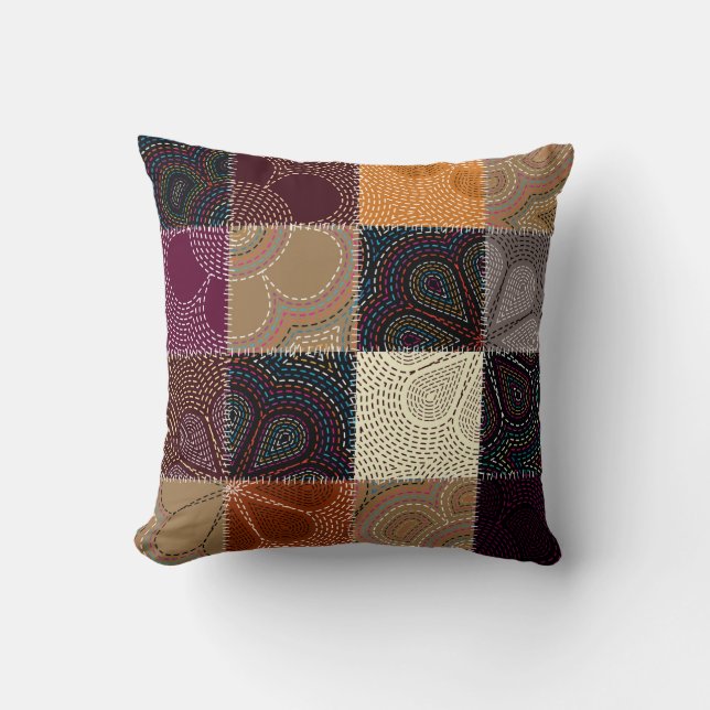 Seamless background pattern. Will tile endlessly.  Cushion (Front)