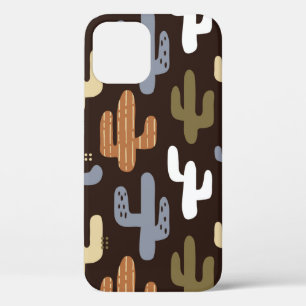 seamless background patterns in Scandinavian style iPhone 12 Case