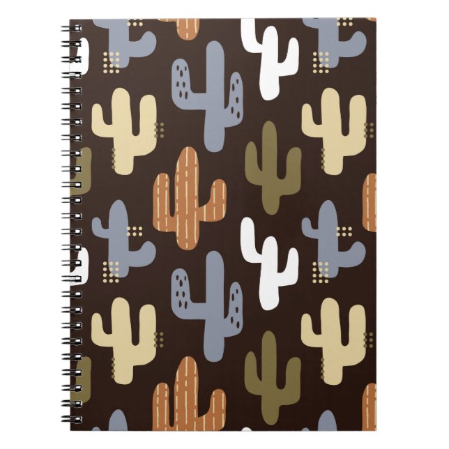seamless background patterns in Scandinavian style Notebook (Front)