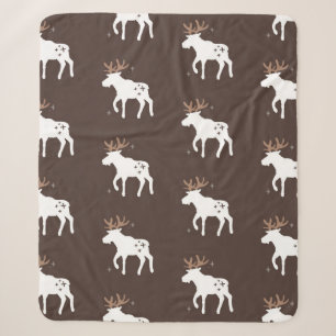 Seamless background patterns in Scandinavian style Sherpa Blanket