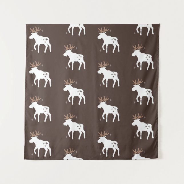 Seamless background patterns in Scandinavian style Tapestry (Front)