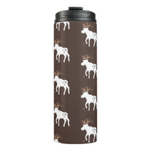 Seamless background patterns in Scandinavian style Thermal Tumbler