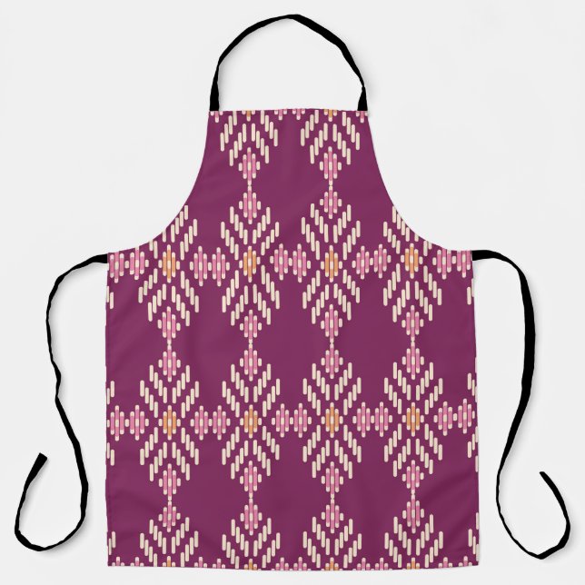 Seamless background southeast Asian retro aborigin Apron (Front)