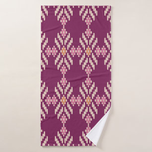 Seamless background southeast Asian retro aborigin Bath Towel