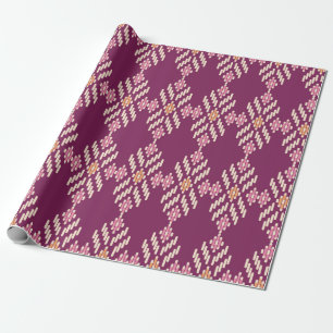 Seamless background southeast Asian retro aborigin Wrapping Paper