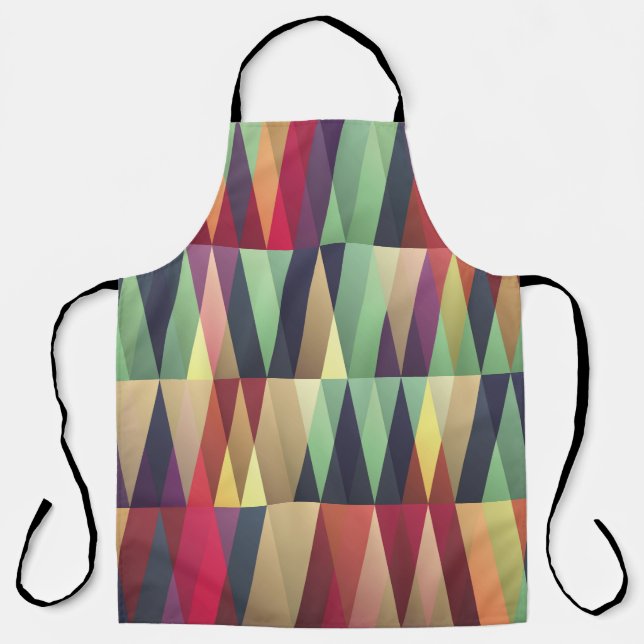 Seamless background with many trianglesstreet,art, apron (Front)