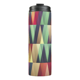 Seamless background with many trianglesstreet,art, thermal tumbler