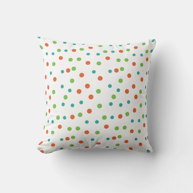 Seamless Background with polka dot pattern. Polka  Cushion (Front)