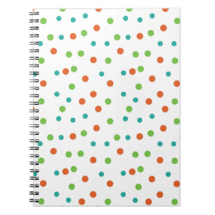 Seamless Background with polka dot pattern. Polka Notebook
