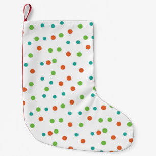 Seamless Background with polka dot pattern. Polka  Small Christmas Stocking